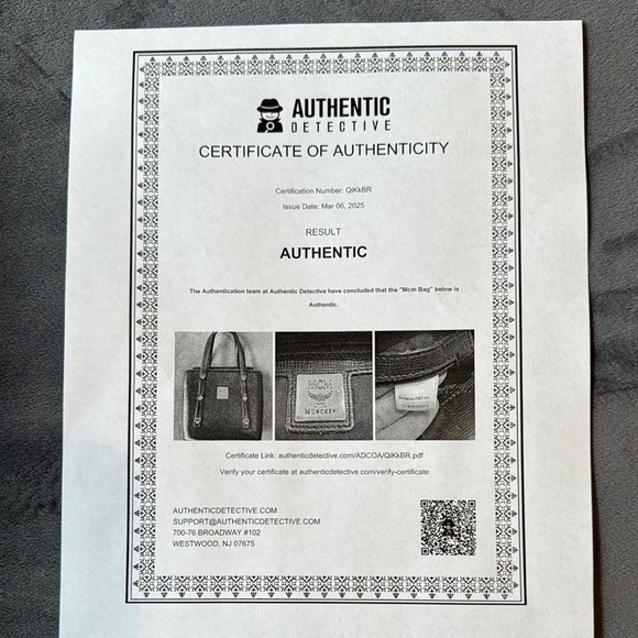 MCM Black Leather Tote Bag w COA - Picture 2 of 6